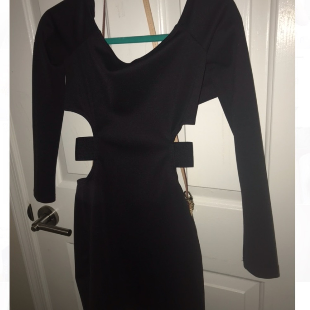 Black mini Bebe dress